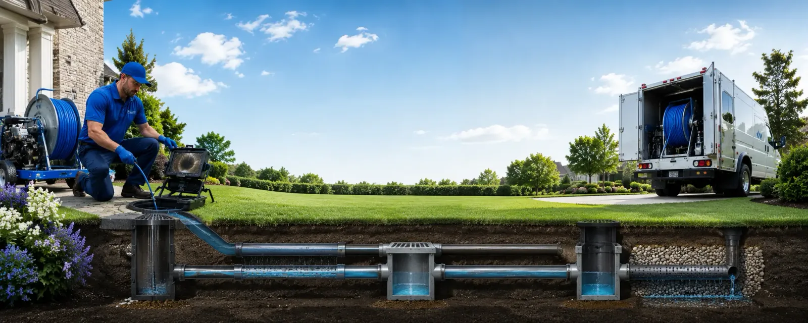 Outdoor drain cleaning information for Revloc, PA